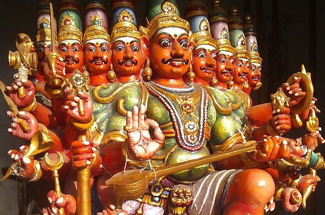Ravana, the primary antagonist in the Hindu epic Ramayana, was one of the greatest devotees of Lord Shiva